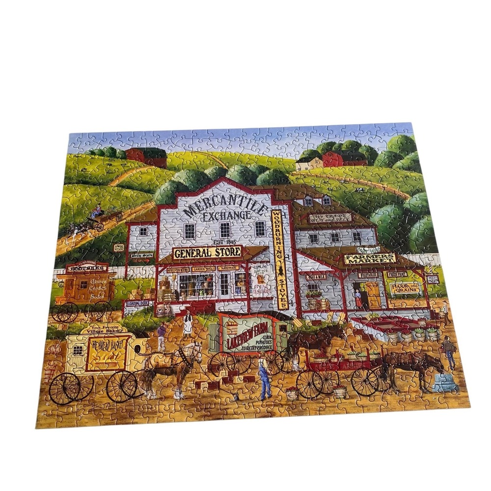 Bits And Pieces Morning Deliveries Art Poulin 500 Pieces Puzzle Complete